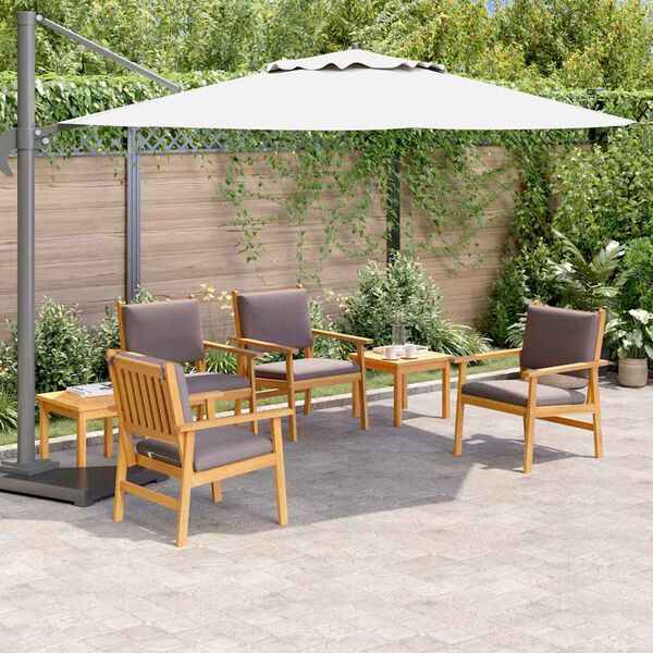 vidaXL Ensemble de canap&eacute; de jardin 6 pcs Marron Bois d'Acacia Massif