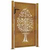 vidaXL Portail de jardin 100x150 cm en acier Corten avec motif arbre