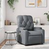 vidaXL Fauteuil de massage inclinable gris similicuir