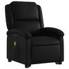 vidaXL Fauteuil inclinable de massage électrique noir similicuir