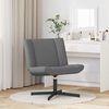 vidaXL Chaise pivotante Gris fonc&eacute; 63 x 75 x 76 cm tissu