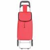 vidaXL Trolley de shopping Rouge 35 x 28 x 92 cm Tissu Oxford
