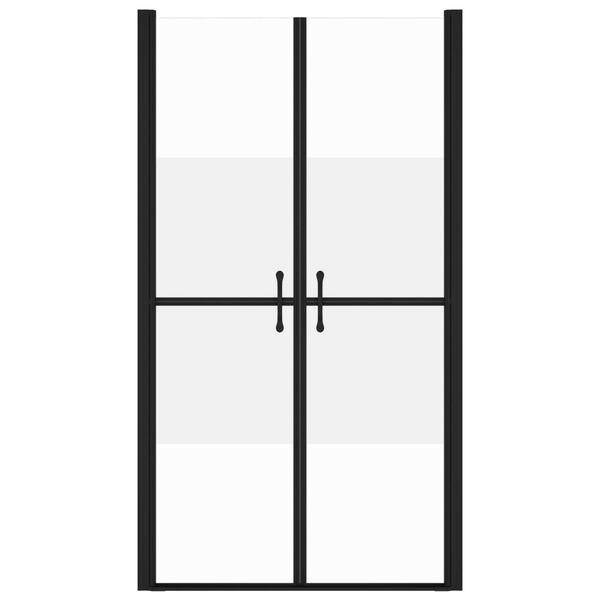 vidaXL Porte de douche ESG demi-d&eacute;poli (73-76)x190 cm
