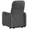 vidaXL Fauteuil inclinable de massage électrique gris foncé tissu