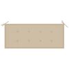 vidaXL Banc de jardin avec coussin 120 cm Bois d'acacia massif