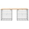 vidaXL Banc de jardin design de gabion 103x44x42 cm bois massif de pin