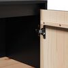 vidaXL Buffet Noir 60x34x75 cm Bois massif de pin