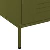 vidaXL Commode Vert olive 80x35x101,5 cm Acier
