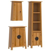 vidaXL Ensemble de meubles de salle de bain 3 pcs bois de pin massif