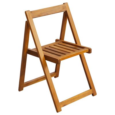 vidaXL Chaises pliables de jardin lot de 2 Bois d'acacia solide