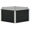 vidaXL Jardinière surélevée Anthracite 129x129x45 cm Acier galvanisé