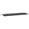 vidaXL Coussins de banc de jardin lot de 2 anthracite tissu Oxford