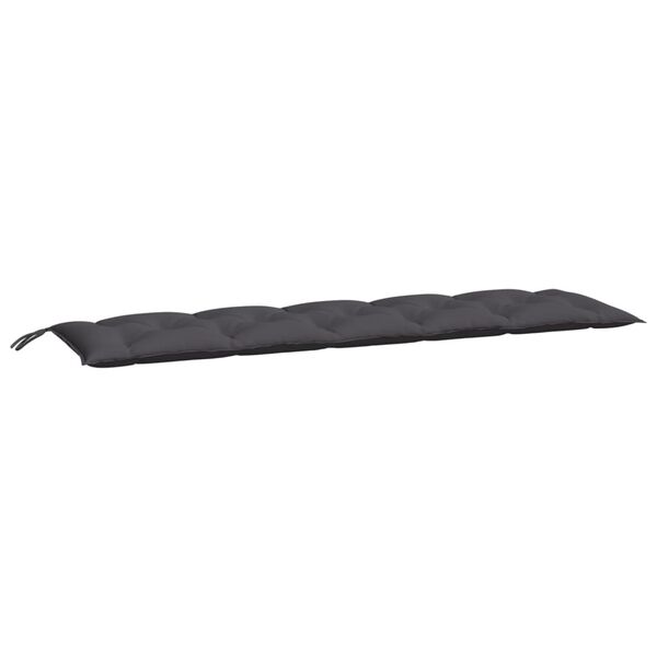 vidaXL Coussins de banc de jardin lot de 2 anthracite tissu Oxford