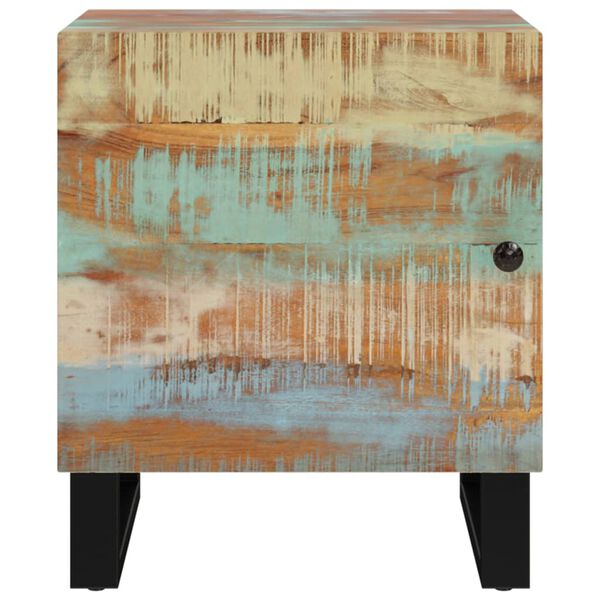 vidaXL Table de chevet 40x33x46 cm Bois massif de r&eacute;cup&eacute;ration