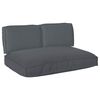 vidaXL Ensemble de coussins 3 pcs Anthracite Tissu Oxford