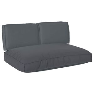 vidaXL Ensemble de coussins 3 pcs Anthracite Tissu Oxford