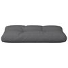 vidaXL Coussin de palette anthracite 80x40x12 cm tissu