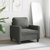 vidaXL Fauteuil Gris fonc&eacute; 60 cm Tissu