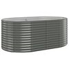 vidaXL Lit sur&eacute;lev&eacute; de jardin Acier galvanis&eacute; 175x100x68cm gris