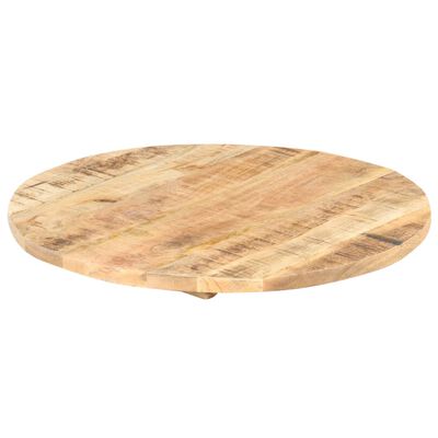 vidaXL Dessus de table Ø60x(2,5-2,7) cm bois de manguier massif