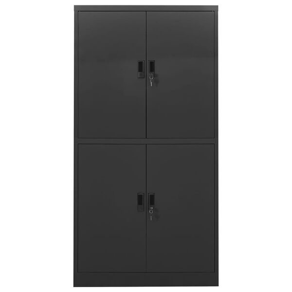 vidaXL Armoire de bureau Anthracite 90x40x180 cm Acier