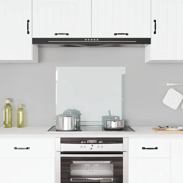 vidaXL Dosseret de cuisine Transparent 70x60 cm Verre tremp&eacute;