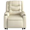 vidaXL Fauteuil inclinable de massage crème similicuir