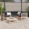 vidaXL Salon de jardin 5 pcs avec coussins bois de pin massif