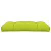 vidaXL Coussin de palette vert vif 120x80x12 cm tissu