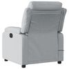 vidaXL Fauteuil de massage inclinable gris clair tissu