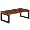 vidaXL Table basse 100x50x35 cm Bois de r&eacute;cup&eacute;ration solide et acier