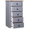 vidaXL Buffet Gris 46x40x89 cm Pin Gamme Panama