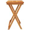 vidaXL Table pliable de jardin 50x36x60 cm bois d'acacia solide