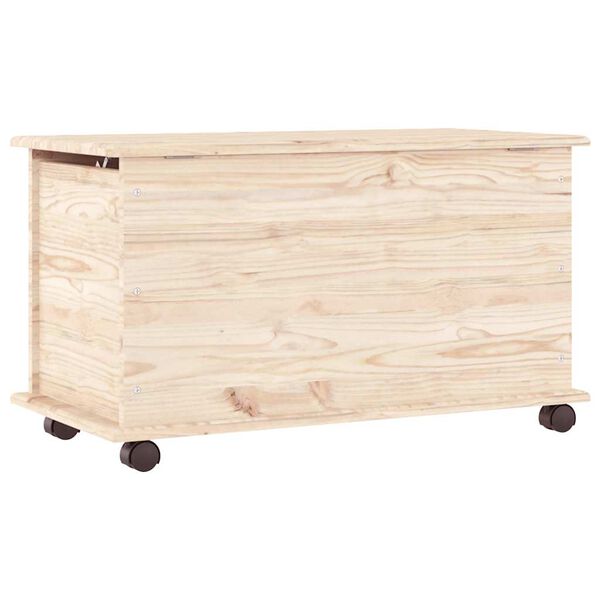 vidaXL Coffre de rangement à roulettes ALTA 73x39,5x43 cm bois de pin