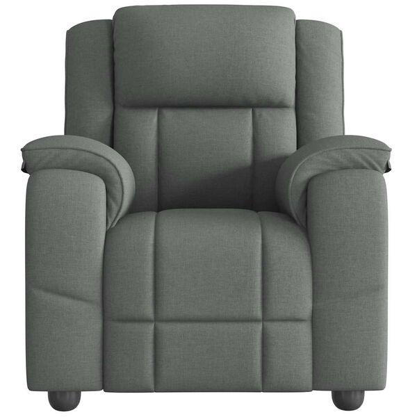 vidaXL Fauteuil inclinable Gris foncé Tissu