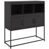 vidaXL Buffet noir 100,5x39x107 cm acier