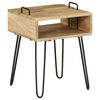 vidaXL Table de chevet Bois de manguier massif 40x34x47 cm