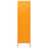 vidaXL Garde-robe Jaune moutarde 90x50x180 cm Acier