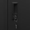 vidaXL Armoire à casiers Noir 38x40x180 cm Acier