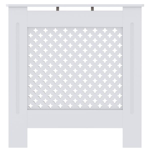 vidaXL Cache-radiateur MDF Blanc 78 cm