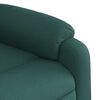 vidaXL Fauteuil inclinable de massage électrique vert foncé tissu