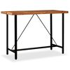vidaXL Table de bar Bois massif d'Acacia 150x70x107 cm