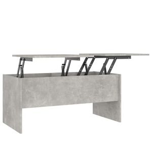 vidaXL Table basse gris b&eacute;ton 102x50,5x46,5 cm bois d'ing&eacute;nierie