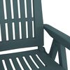 vidaXL Chaises inclinables de jardin lot de 2 vert PP