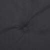 vidaXL Coussin de banc de jardin noir 120x50x4 cm tissu oxford