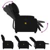vidaXL Fauteuil de massage inclinable noir similicuir
