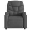 vidaXL Fauteuil de massage inclinable gris fonc&eacute; tissu