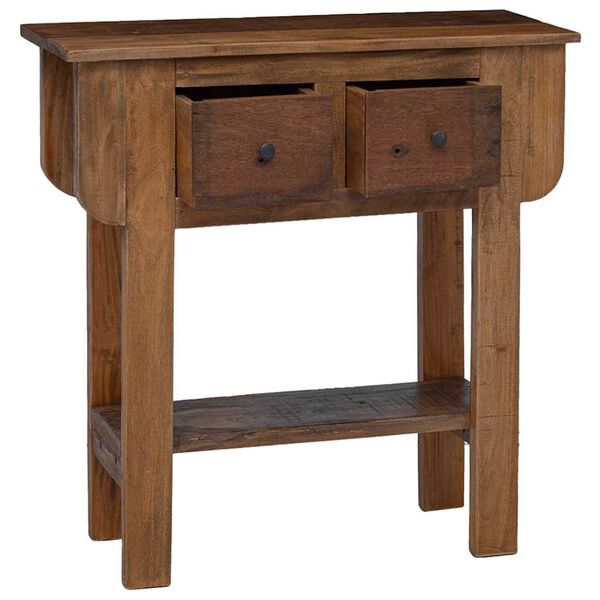 vidaXL Table console bois de récupération mélangé 80x35x80 cm