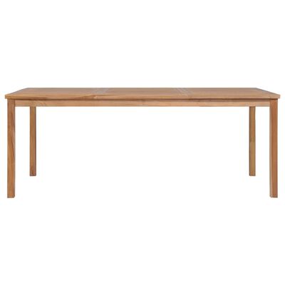 vidaXL Table de jardin 200x100x77 cm Bois de teck solide