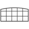 vidaXL Miroir mural noir 60x30 cm arche fer